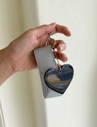 Glitter mirror keyring bag decoration hand mirror bag charm