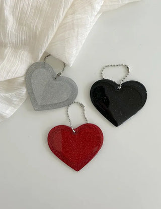 Glitter mirror keyring bag decoration hand mirror bag charm