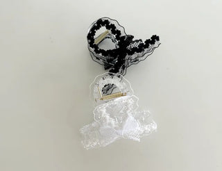 Petit ribbon hair clip, lace updo hair clip