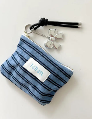 Leather strap ribbon keyring bag charm car keyring key holder
