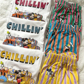Disney pajamas shorts couple pajamas loungewear