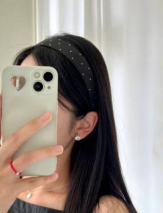 Cubic Dot Headband Hairband Wide Slim Size 2