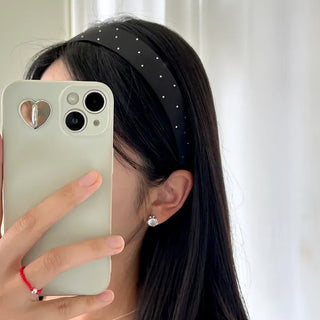 Cubic Dot Headband Hairband Wide Slim Size 2