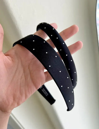Cubic Dot Headband Hairband Wide Slim Size 2