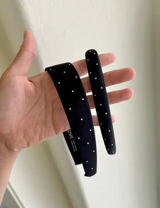 Cubic Dot Headband Hairband Wide Slim Size 2