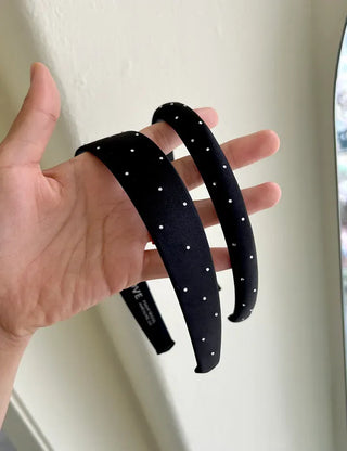 Cubic Dot Headband Hairband Wide Slim Size 2