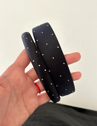 Cubic Dot Headband Hairband Wide Slim Size 2