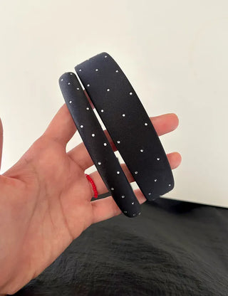 Cubic Dot Headband Hairband Wide Slim Size 2