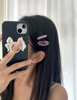 Set of 2 Star Mini Hairpin Summer Transparent Mini Claw Clip