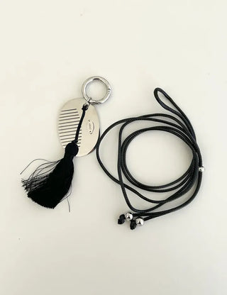 Tassel Mini Comb Bag Keyring Necklace Strap Set