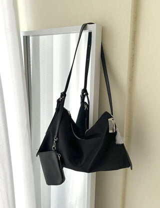 Tassel Mini Comb Bag Keyring Necklace Strap Set