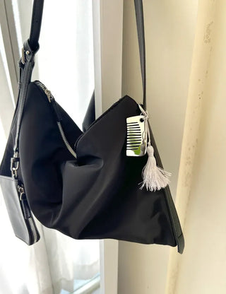 Tassel Mini Comb Bag Keyring Necklace Strap Set