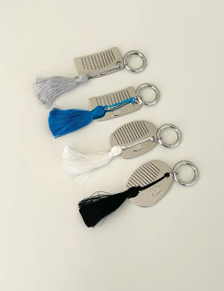 Tassel Mini Comb Bag Keyring Necklace Strap Set