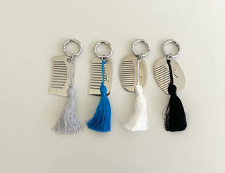 Tassel Mini Comb Bag Keyring Necklace Strap Set