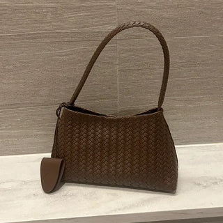 Woven Bag Pouch Glasses Holder Set Women's Shoulder Bag