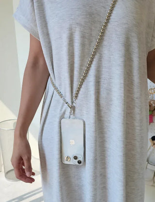 Bead phone strap cellphone cord necklace cross strap