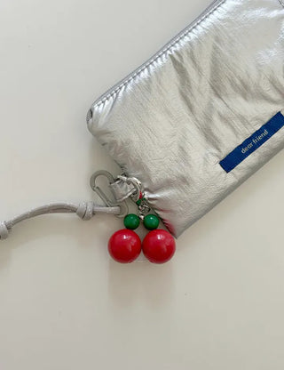 Big Cherry Bead Keyring Bead Phone Strap Keychain