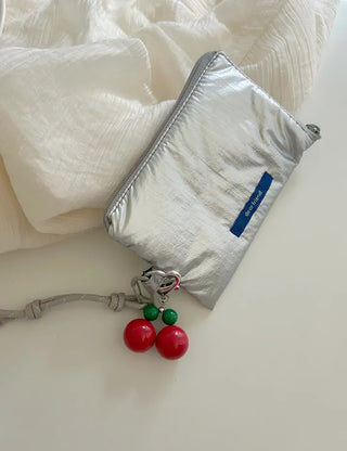 Big Cherry Bead Keyring Bead Phone Strap Keychain