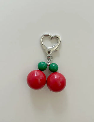 Big Cherry Bead Keyring Bead Phone Strap Keychain