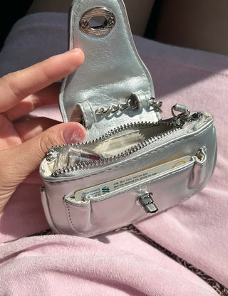 way card wallet, crossbody chain bag, wallet bag, coin purse