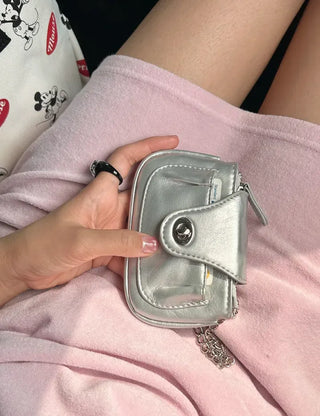 way card wallet, crossbody chain bag, wallet bag, coin purse