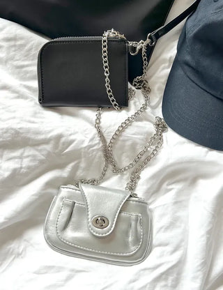 way card wallet, crossbody chain bag, wallet bag, coin purse