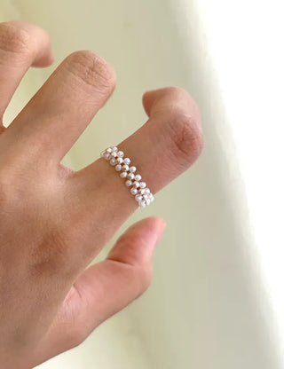 Silver 925 Roller Silver Ball Bead Ring Women's Bold Ring