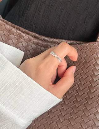 Silver 925 Roller Silver Ball Bead Ring Women's Bold Ring
