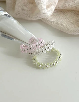 Silver 925 Roller Silver Ball Bead Ring Women's Bold Ring