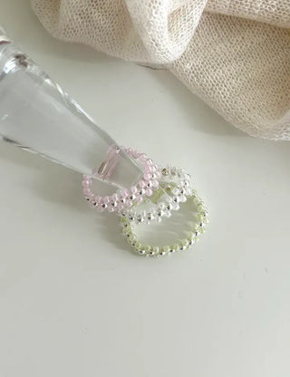 Silver 925 Roller Silver Ball Bead Ring Women's Bold Ring