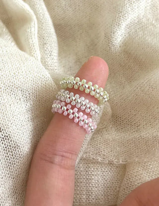 Silver 925 Roller Silver Ball Bead Ring Women's Bold Ring