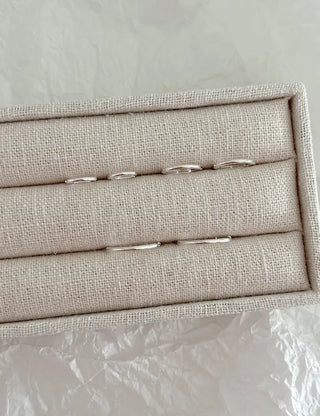 925 Silver Size 3 Basic Simple Silver Hoop Earrings