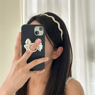 1+1 Wavy Slim Headband Acrylic Basic Hairband