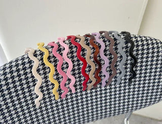 1+1 Wavy Slim Headband Acrylic Basic Hairband