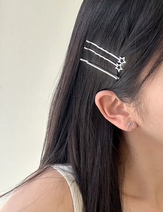 Star Cubic Bobbin Piece Set Daily Kitsch Hairpins