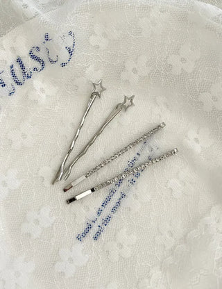 Star Cubic Bobbin Piece Set Daily Kitsch Hairpins