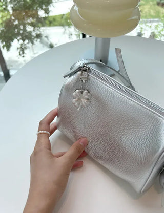 Metal four-leaf clover keyring metal phone strap car key holder