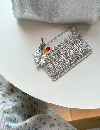 Metal four-leaf clover keyring metal phone strap car key holder