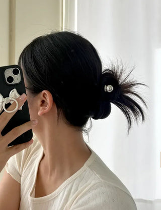 Simple Metal Hairpin with Cubic Cubic Updo Hairpin