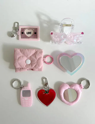 Heart Tomato Bag Keyring Fruit Acrylic Phone Strap
