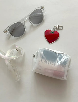 Heart Tomato Bag Keyring Fruit Acrylic Phone Strap