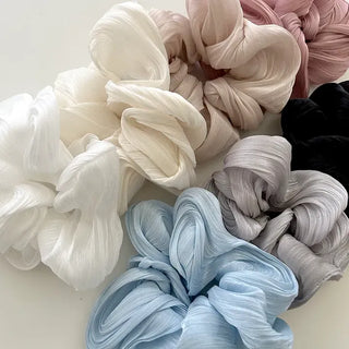 Drawing chiffon scrunchie hair tie hair scrunchie