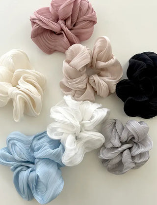Drawing chiffon scrunchie hair tie hair scrunchie