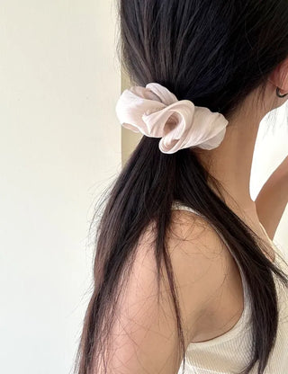 Drawing chiffon scrunchie hair tie hair scrunchie