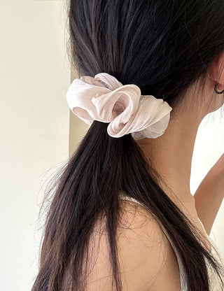 Drawing chiffon scrunchie hair tie hair scrunchie