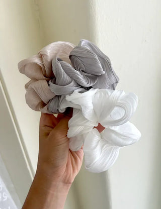 Drawing chiffon scrunchie hair tie hair scrunchie