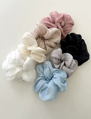 Drawing chiffon scrunchie hair tie hair scrunchie