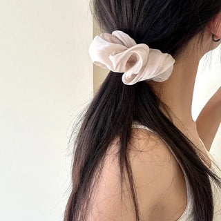 Drawing chiffon scrunchie hair tie hair scrunchie