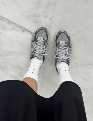 Daily women's ribbed pattern fashion mid-calf socks