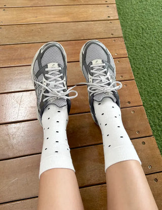 Daily women's ribbed pattern fashion mid-calf socks